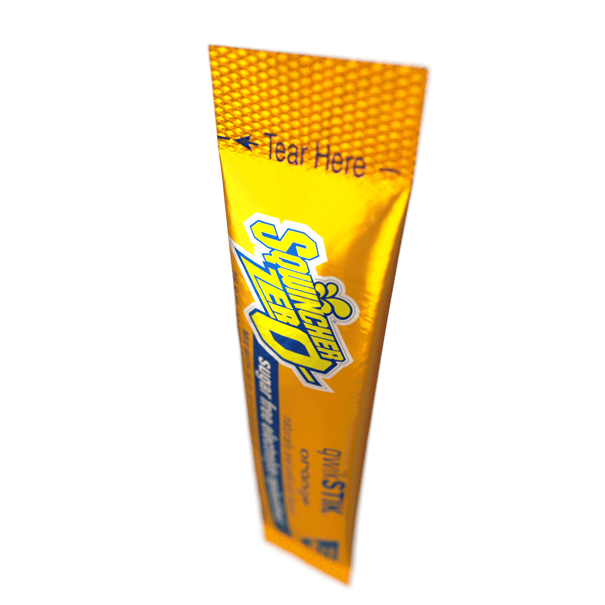 Sqwincher Qwik Stik Zero Sugar Free Single Serve 20 oz Yield Packs - Orange - 50/Bag - 159060100