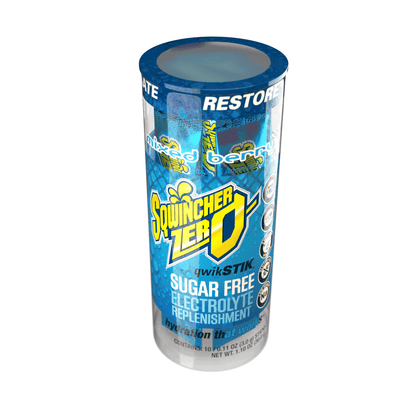 Sqwincher Qwik Stik Zero Sugar Free Single Serve 20 oz Yield Tubes- Assorted Flavors- 10/tube - 159060119