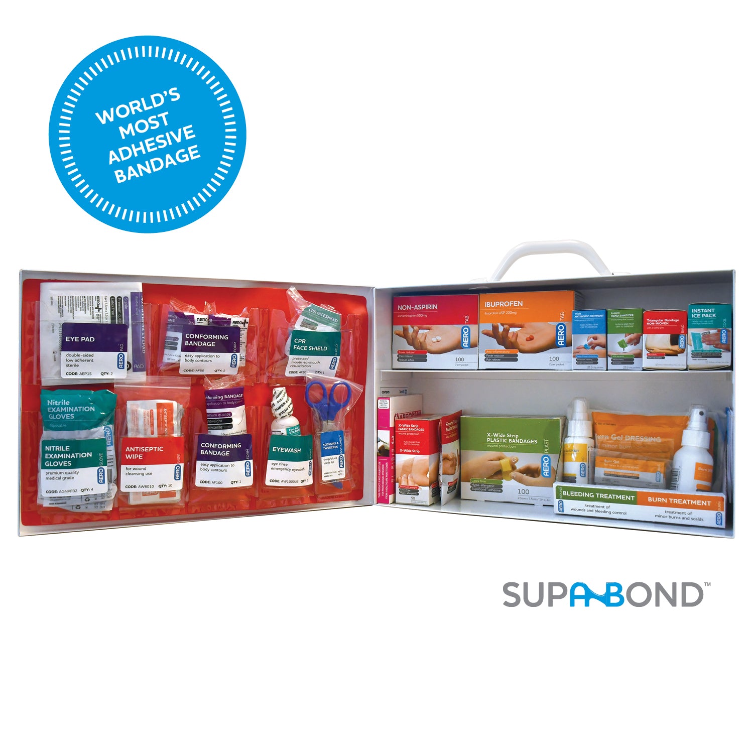 AERO SUREFILL  2 Shelf Cabinet Refill - 80 Series Class A - Meds - SF80AMT-SF