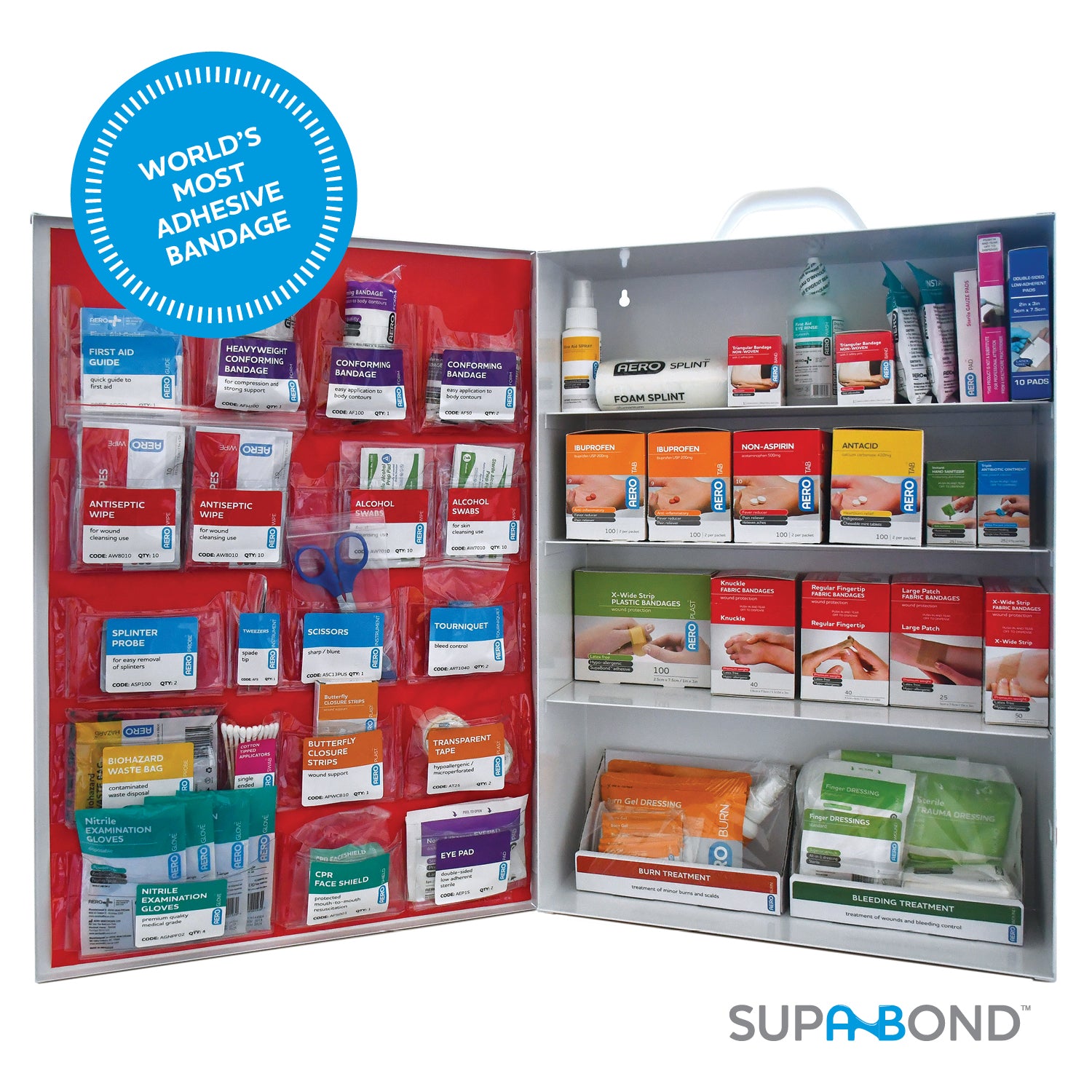 AERO SUREFILL 4 Shelf Food Metal Cabinet 150  ANSI 2021  B - Meds - SF150BMTF