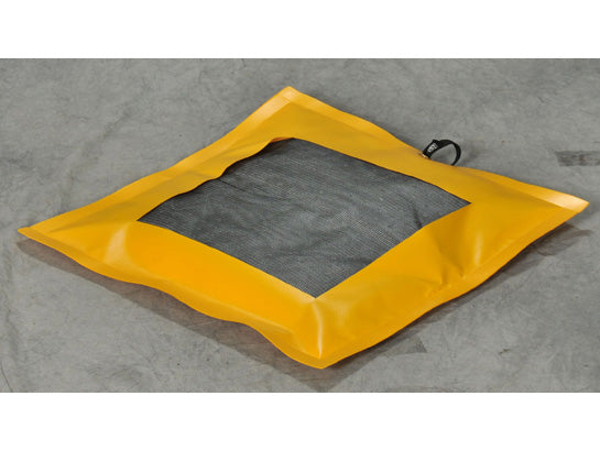Eagle SpillNEST XT Off-Road Drip Pad with Grommets - 4'x4' - 8 Gallon Spill Capacity - Yellow - T8362