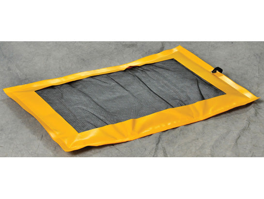 Eagle SpillNEST XT Off-Road Drip Pad with Grommets - 4'x5' - 12 Gallon Spill Capacity - Yellow - T8363