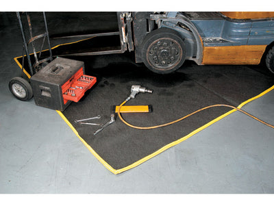 Justrite DripNEST Maintenance Blanket - 3'x12' - Yellow/Black - T8390