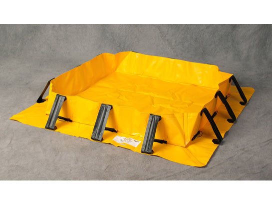 Eagle Talon Spill Berm - 6'x6'x8" - 180 Gallon Spill Capacity - Yellow - T8402