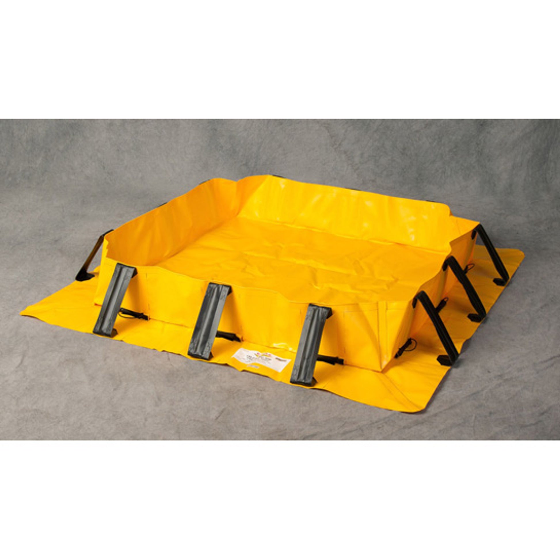 Eagle Talon Spill Berm - 4'x4'x8" - 80 Gallon Spill Capacity - Yellow - T8401