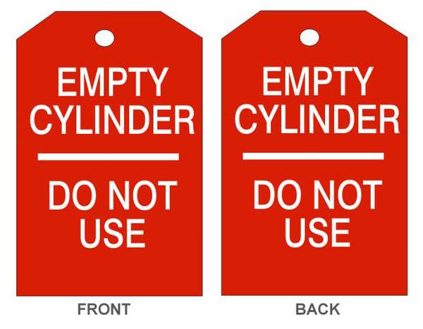 EMPTY CYLINDER ---- DO NOT USE BLANK BACK