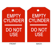 EMPTY CYLINDER DOUBLE SIDED TAGS - EMPTY CYLINDER DOUBLE SIDED TAGS, 6.125X3, Tagboard