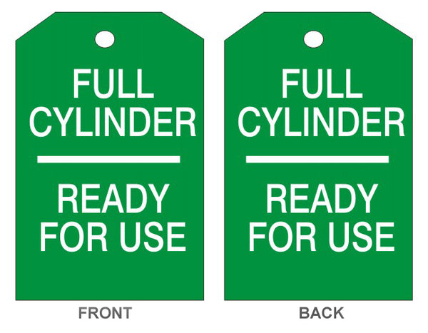 FULL CYLINDER ---- READY FOR USE BLANK BACK
