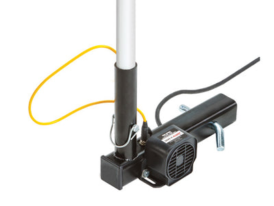 Warning Whip Telescoping Pole Hitch Mount - Lighted - 24" Power Cord W/ 7-Way Plug - Backup Alarm - TP7015PC-BU