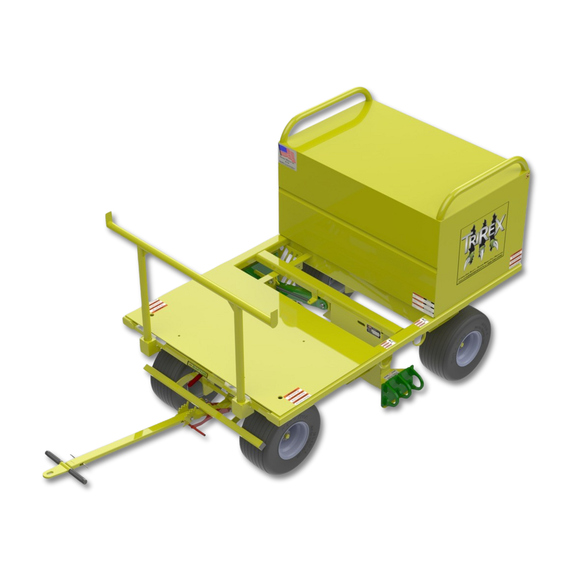 Leading Edge Safety TriRex Mobile Fall Protection Cart w/ Single 20 cu ft Job Box - TR-000-01-20-ASM