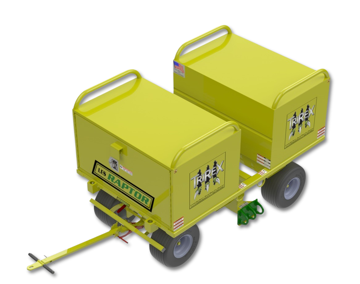 Leading Edge Safety TriRex Mobile Fall Protection Cart w/ Dual 20 cu ft Job Boxes - TR-000-03-20-ASM