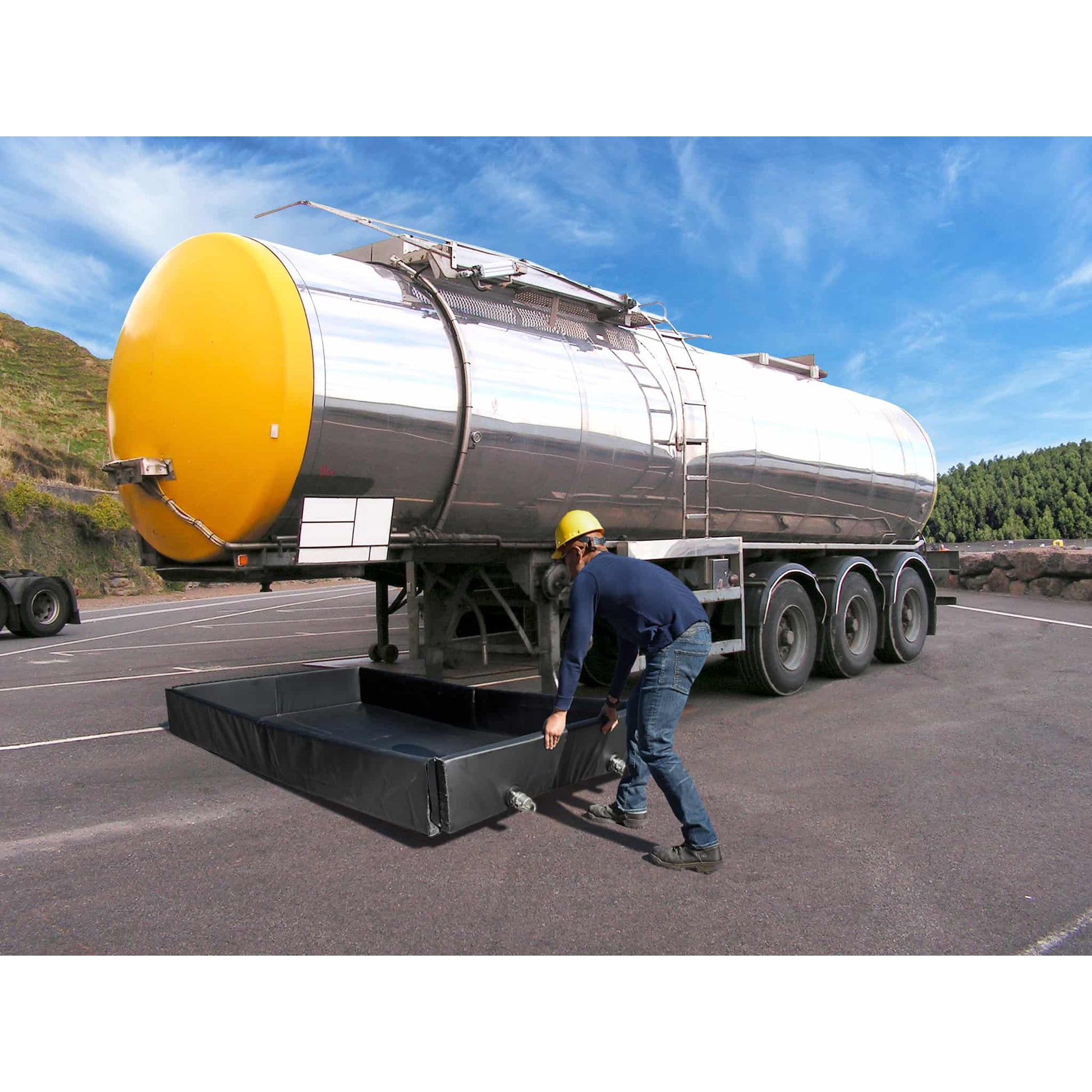 UltraTech International Tanker Berm 5' x 10' 40 oz PVC Black - 8725