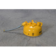 Eagle Type II Steel Safety Can for Diesel - 1 Gallon - 7/8" Metal Hose - Yellow - U211SY