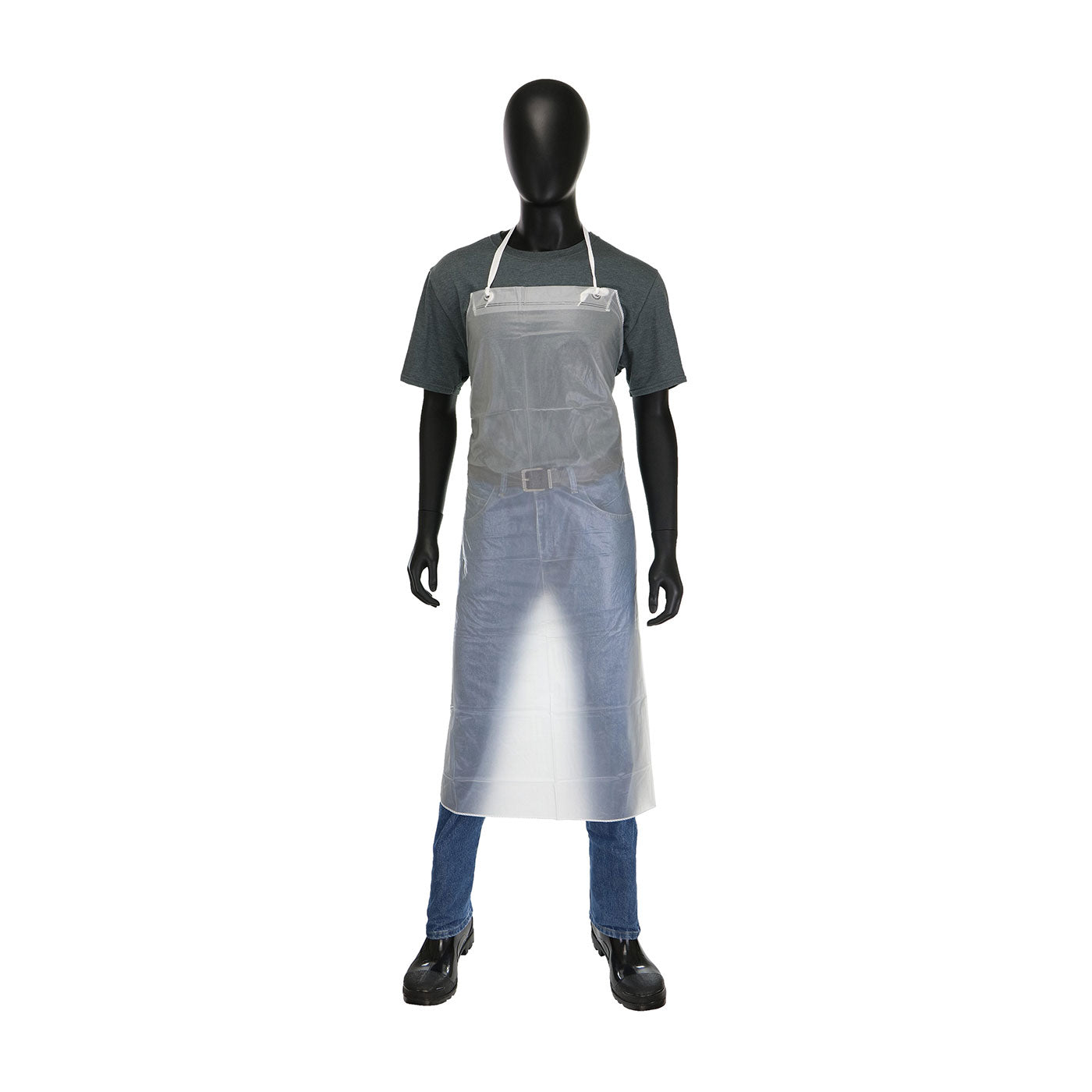 PIP Aprons Vinyl Raw Edge Apron - Clear - 1/DZ - UC-12