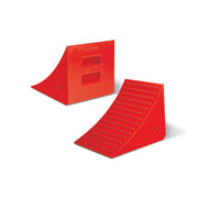 Wheel Chock - General Purpose - Urethane - 17" X 14" X 14" - 46"-65" Tire - 70 Ton Load - 25 Lb - Orange - UC1210