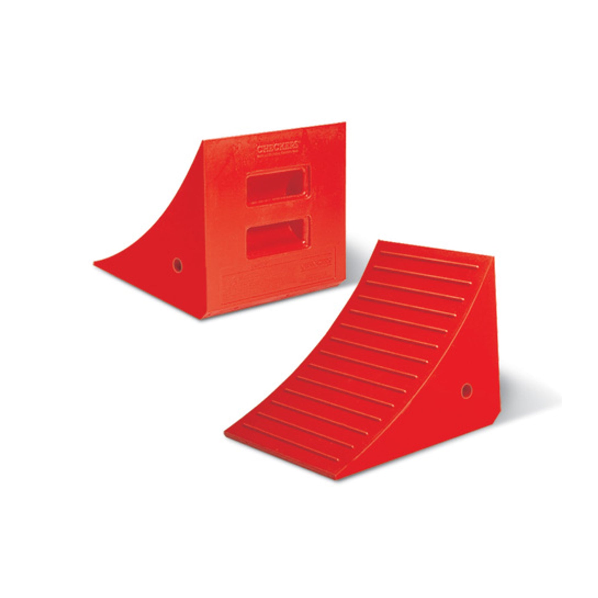 Wheel Chock - General Purpose - Urethane - 17" X 14" X 14" - 46"-65" Tire - 70 Ton Load - 25 Lb - Orange - UC1210