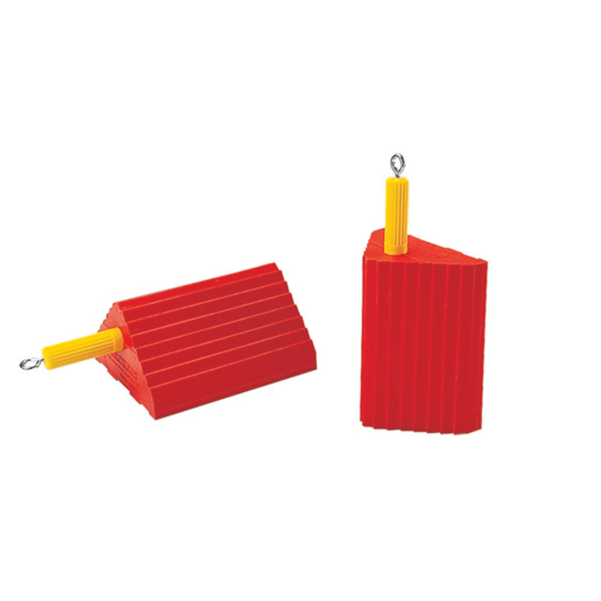 Wheel Chock - General Purpose - Urethane - 10" X 8.5" X 5" - 27"-32" Tire - 60K Lb Load - 6 Lb - Orange - UC1400-6