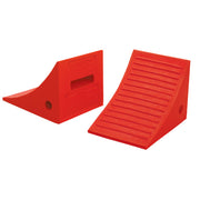 Wheel Chock - Gen Purpose - Urethane - 11.25" X 8" X 8.25" - 27"-35" Tire - 40K Lb Load - 3.5 Lb - Orange - UC1600