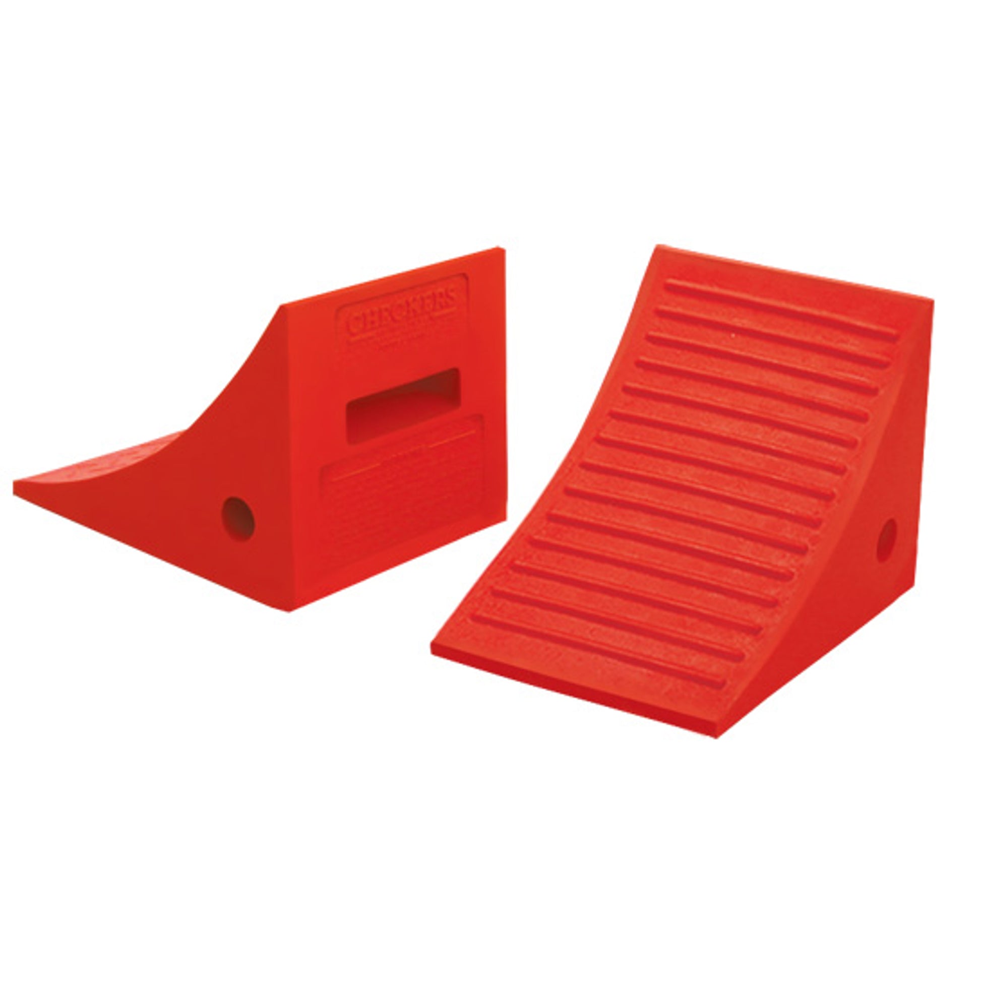 Wheel Chock - Gen Purpose - Urethane - 11.25" X 8" X 8.25" - 27"-35" Tire - 40K Lb Load - 3.5 Lb - Orange - UC1600