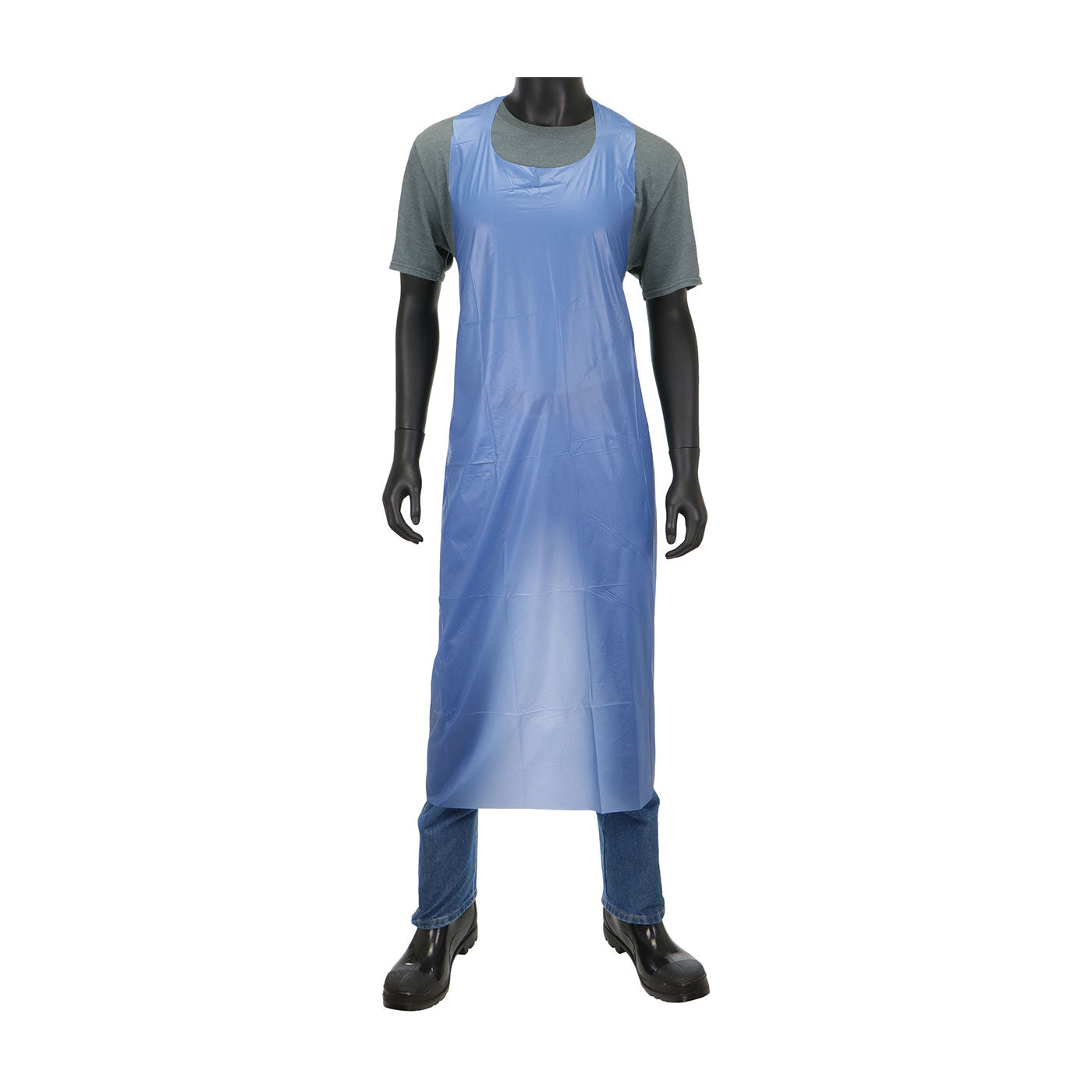 PIP Aprons Blue Vinyl Apron - 4 mil - - 1/DZ - 393-WCUE4B-45