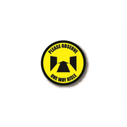 17" CIRCLE SIGNS -  Circle Sign "Please Observe One Way Aisle" - DSV-SIGN 289 #0762 -UEN