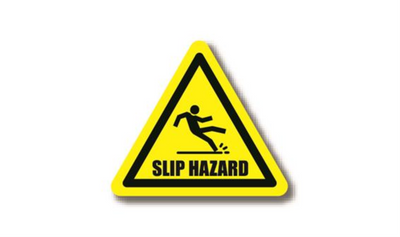 20" TRIANGLE SIGNS - Triangle Sign - SLIP HAZARD - DSV-SIGN 400 #1426 -UEN