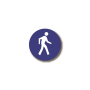 17" CIRCLE SIGNS -  Circle Sign - Pedestrian Traffic - DSV-SIGN 289 #6053 -UEN