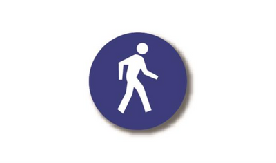 32" CIRCLE SIGNS - Circle Sign - Pedestrian Traffic - DSV-SIGN 1024 #1590 -UEN
