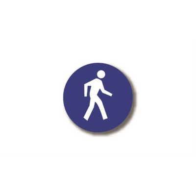 16" CIRCLE SIGNS -  Circle Sign - Pedestrian Traffic - DSV-SIGN 256 #1586 -UEN