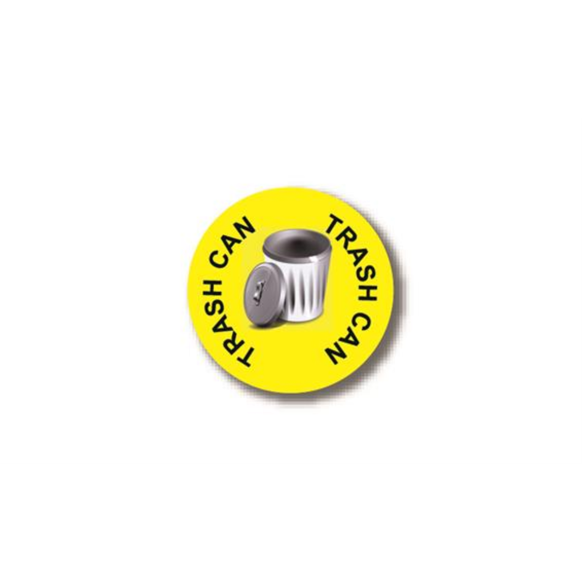 24" CIRCLE SIGNS - Circle Sign - Trash Can - DSV-SIGN 576 #1666 -UEN