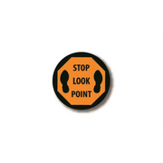 12" CIRCLE SIGNS -  Circle Sign - Stop Look Point - LS-SIGN 144 #1783 -UEN