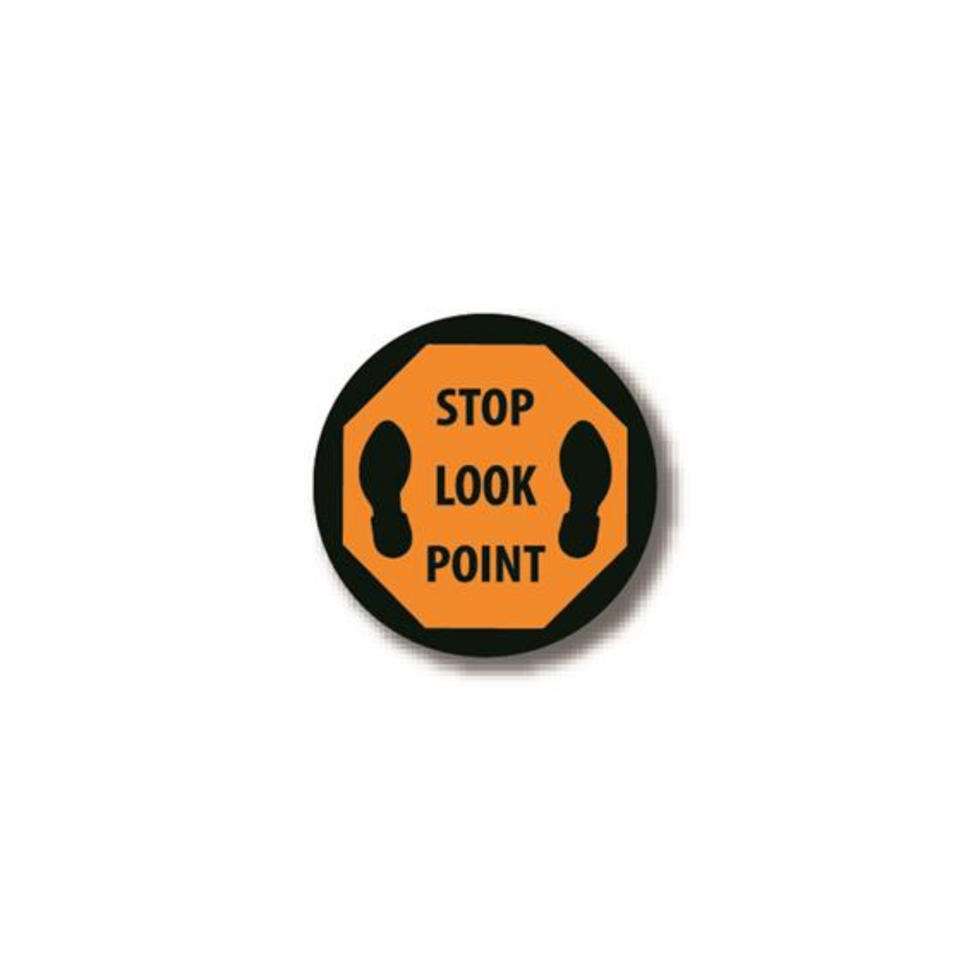 12" CIRCLE SIGNS - Circle Sign - Stop Look Point - LS-SIGN 144 #1783 -UEN