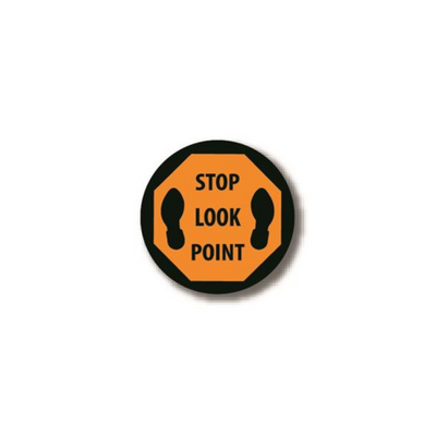 12" CIRCLE SIGNS - Circle Sign - Stop Look Point - LS-SIGN 144 #1783 -UEN