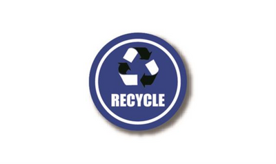 12" CIRCLE SIGNS - Circle Sign - Recycle - DSV-SIGN 144 #1735 -UEN