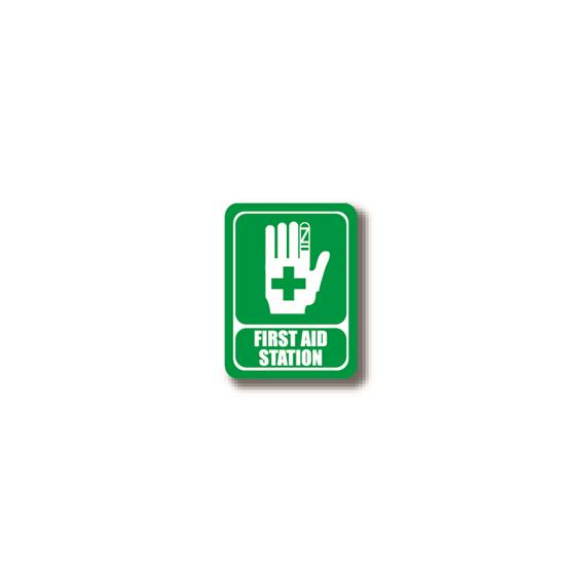 12" x 12" RECTANGLE SIGNS -  Rectangle Sign - FIRST AID STATION - LS-SIGN 144 #2302 -UEN