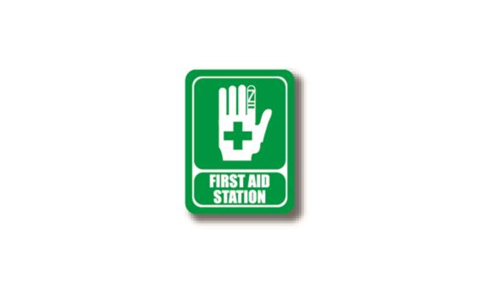 24" x 18" RECTANGLE SIGNS -  Rectangle Sign - FIRST AID STATION - LS-SIGN 432 #2304 -UEN