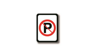 12" x 9" RECTANGLE SIGNS - Rectangle Sign - NO PARKING - DSV-SIGN 108 #2315 -UEN