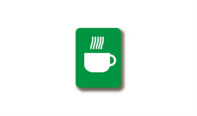 12" x 9" RECTANGLE SIGNS - Rectangle Sign - Caution Hot Beverage - LS-SIGN 108 #2321 -UEN