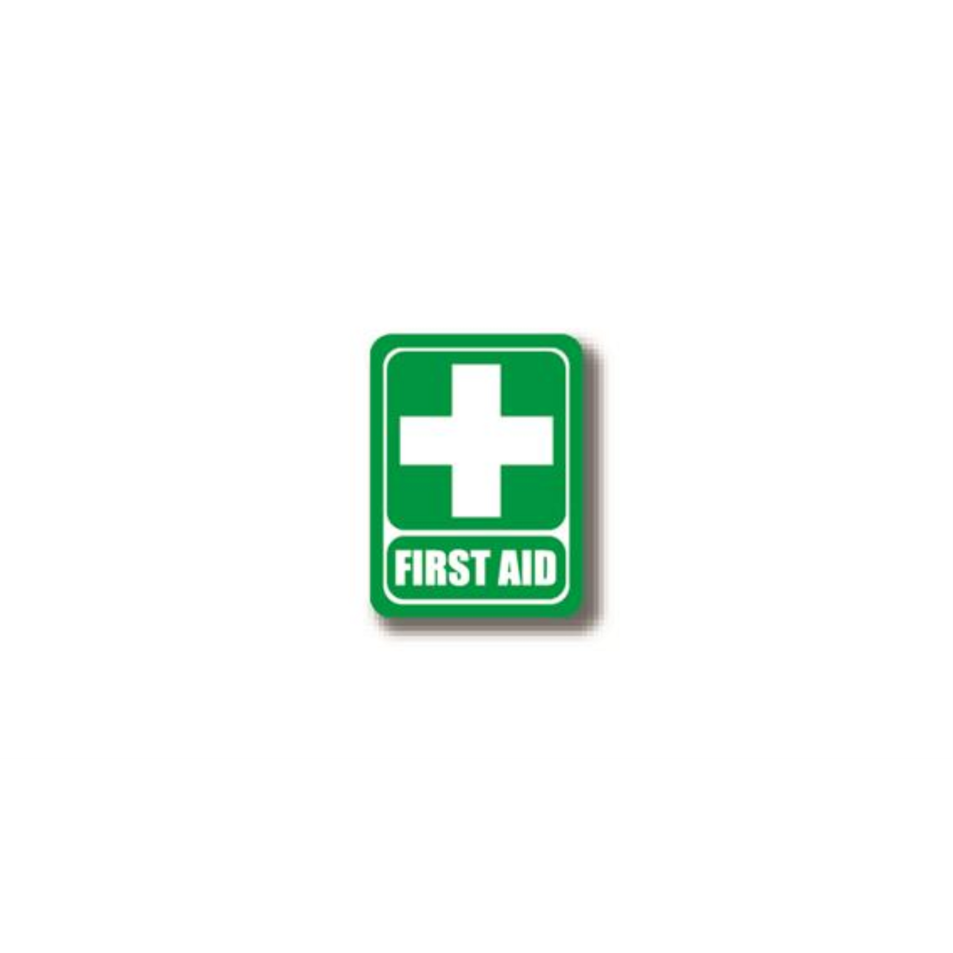 12" x 9" RECTANGLE SIGNS - Rectangle Sign - FIRST AID - DSV-SIGN 108 #2333 -UEN