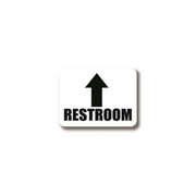 12" x 9" RECTANGLE SIGNS -  Rectangle Sign - Restroom(Arrow) - LS-SIGN 108 #2345 -UEN