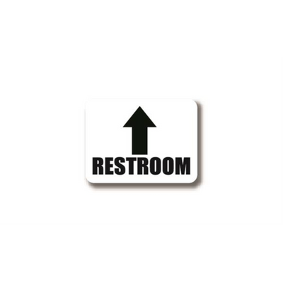 30" x 21" RECTANGLE SIGNS - Rectangle Sign - Restroom(Arrow) - LS-SIGN 630 #2347 -UEN