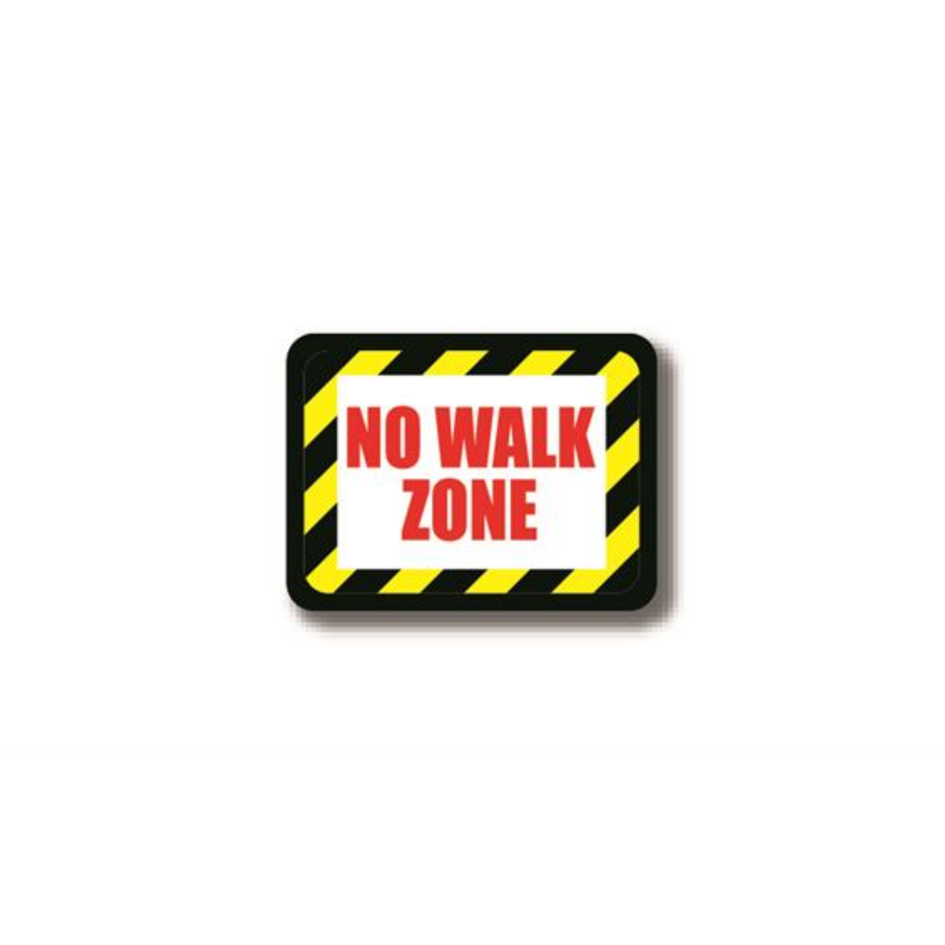 50" x 32" RECTANGLE SIGNS -  Rectangle Sign - NO WALK ZONE - LS-SIGN 1600 #2355 -UEN