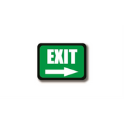 30" x 21" RECTANGLE SIGNS -  Rectangle Sign - (Green)EXIT(Arrow) - DSV-SIGN 630 #2365 -UEN