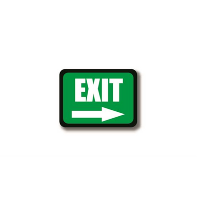36" x 27" RECTANGLE SIGNS - Rectangle Sign - (Green)EXIT(Arrow) - DSV-SIGN 972 #2366 -UEN