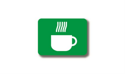 24" x 18" RECTANGLE SIGNS - Rectangle Sign - Hot Beverage - DSV-SIGN 432 #2376 -UEN