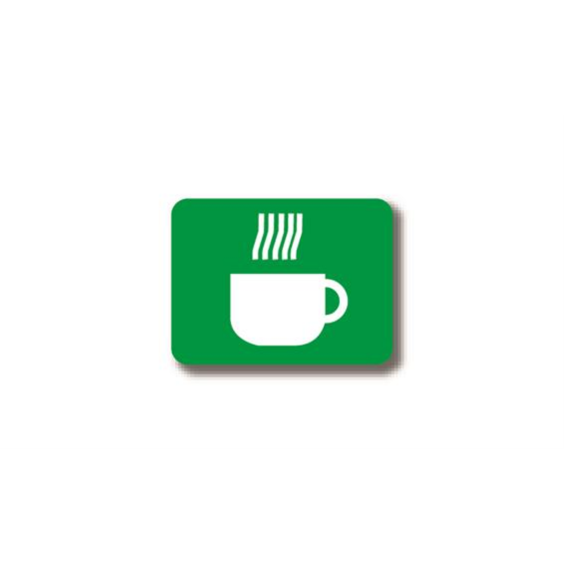 12" x 9" RECTANGLE SIGNS - Rectangle Sign - Hot Beverage - DSV-SIGN 108 #2375 -UEN