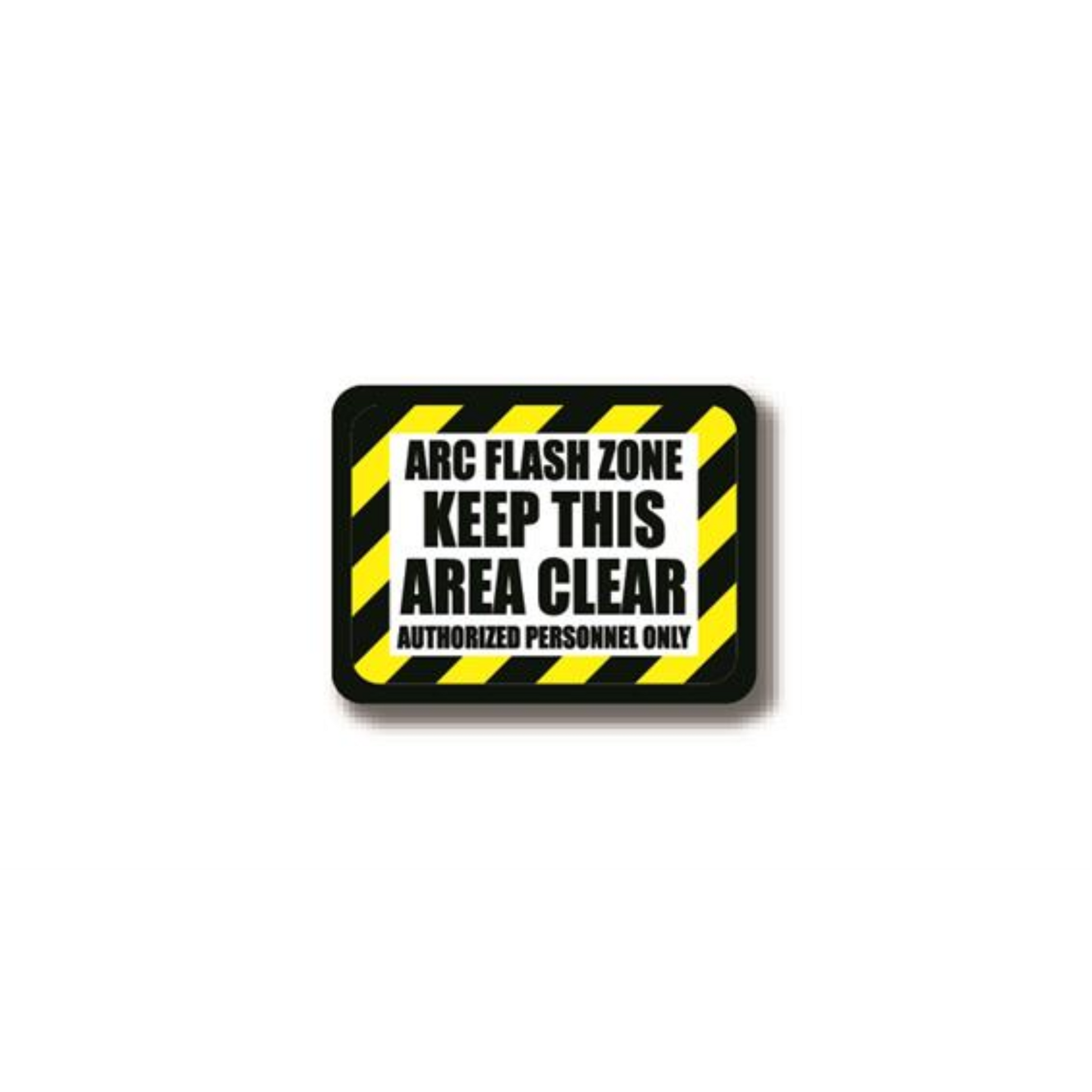 30" x 21" RECTANGLE SIGNS -  Rectangle Sign - ARC FLASH ZONE Keep this Area Clear - LS-SIGN 630 #2389 -UEN