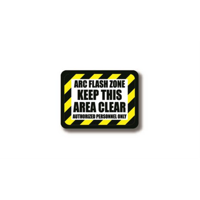 30" x 21" RECTANGLE SIGNS -  Rectangle Sign - ARC FLASH ZONE Keep this Area Clear - LS-SIGN 630 #2389 -UEN