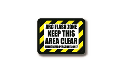 36" x 27" RECTANGLE SIGNS - Rectangle Sign - ARC FLASH ZONE Keep this Area Clear - LS-SIGN 972 #2390 -UEN