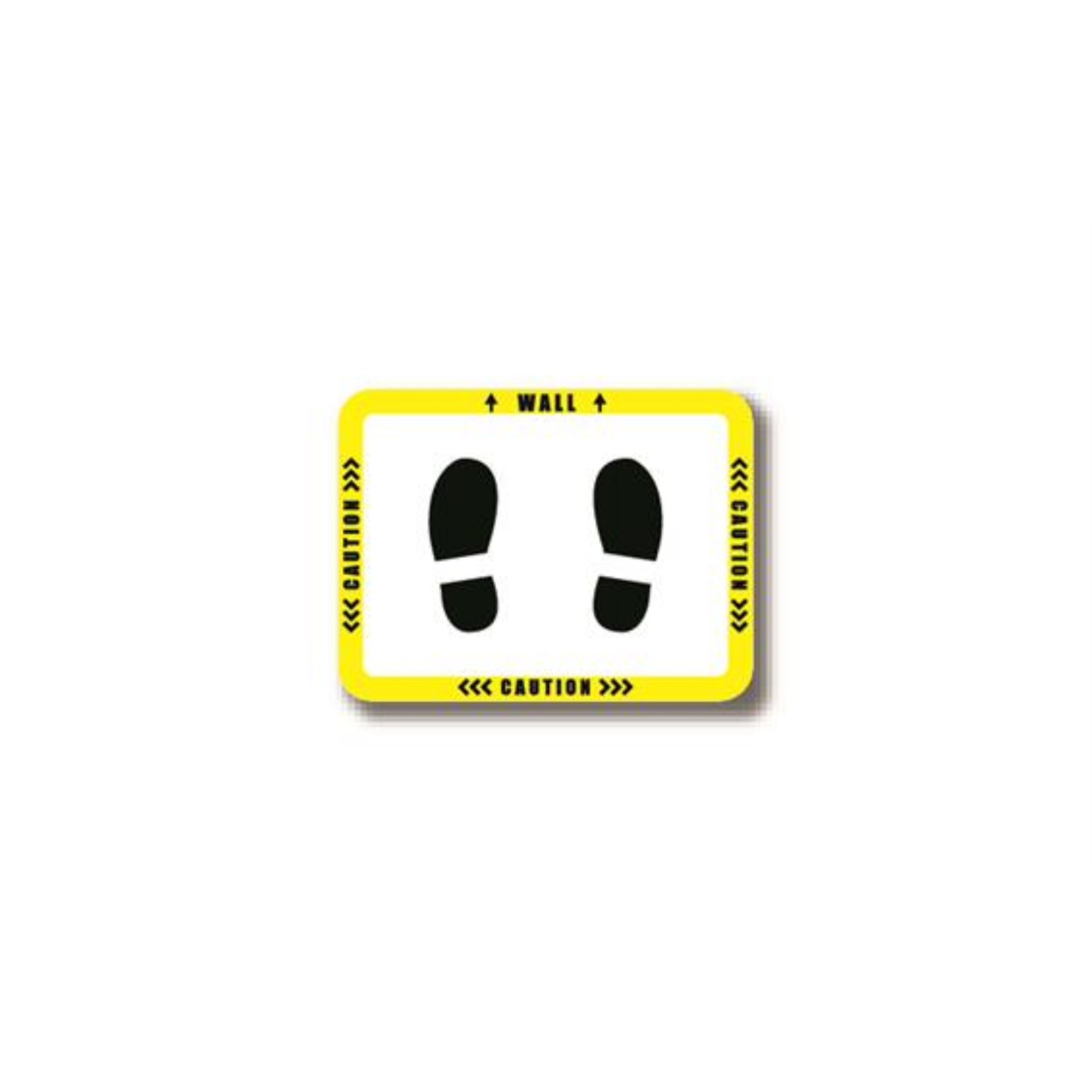30" x 21" RECTANGLE SIGNS -  Rectangle Sign "Caution / Wall" - LS-SIGN 630 #2970 -UEN